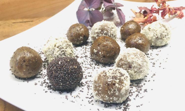 Mandel Mohn Marzipan Kugeln