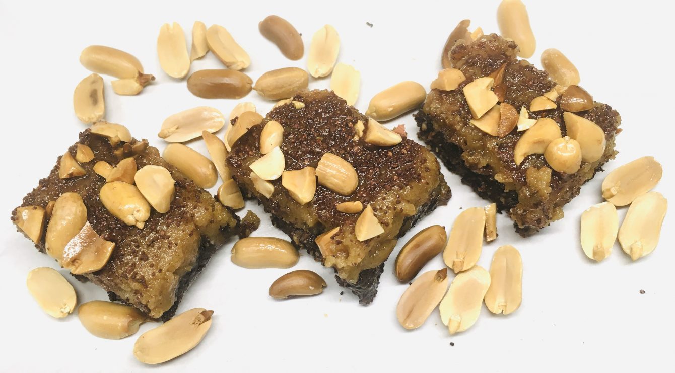 Erdnussbutter Karamell Fudge Brownies