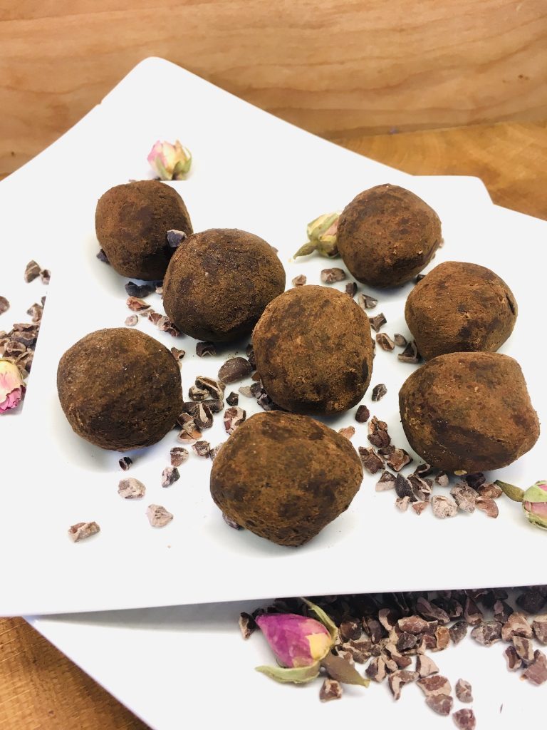 Walnuss Pflaumen Schoko Trüffel