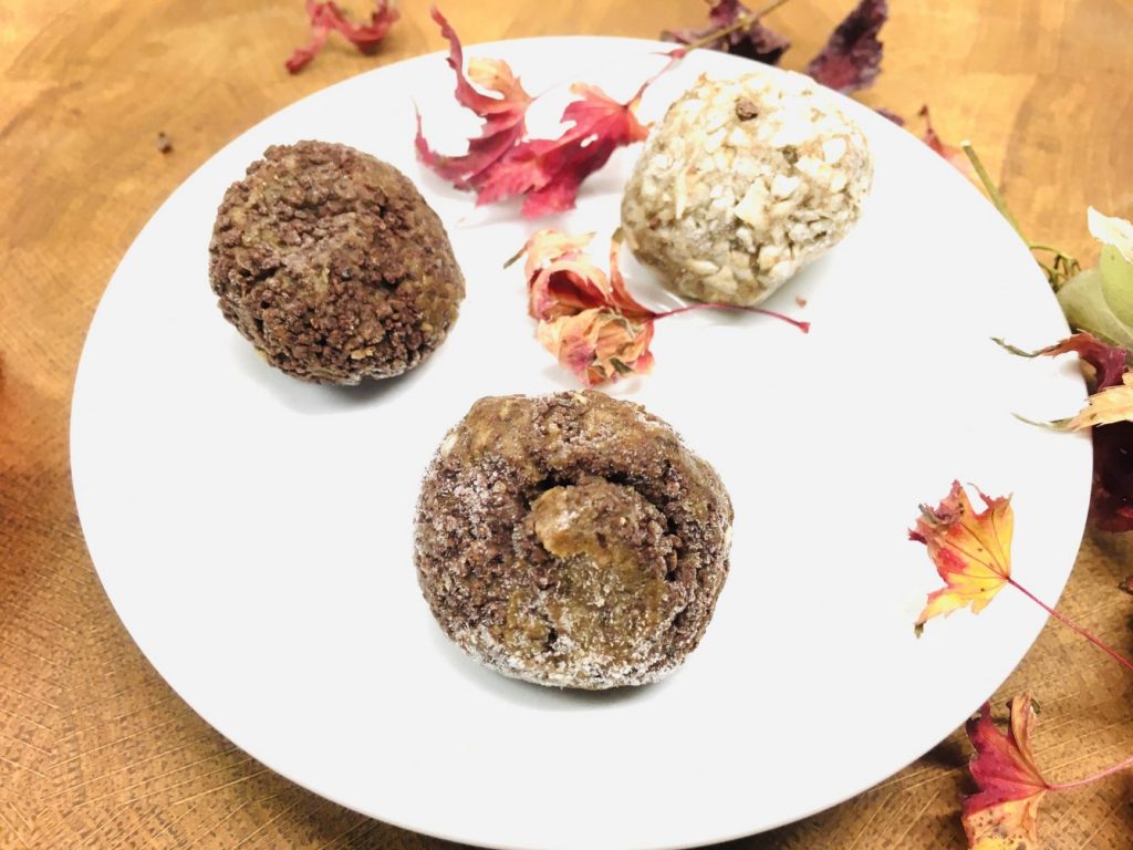 Bananen Kokos und Schoko Eis Konfekt