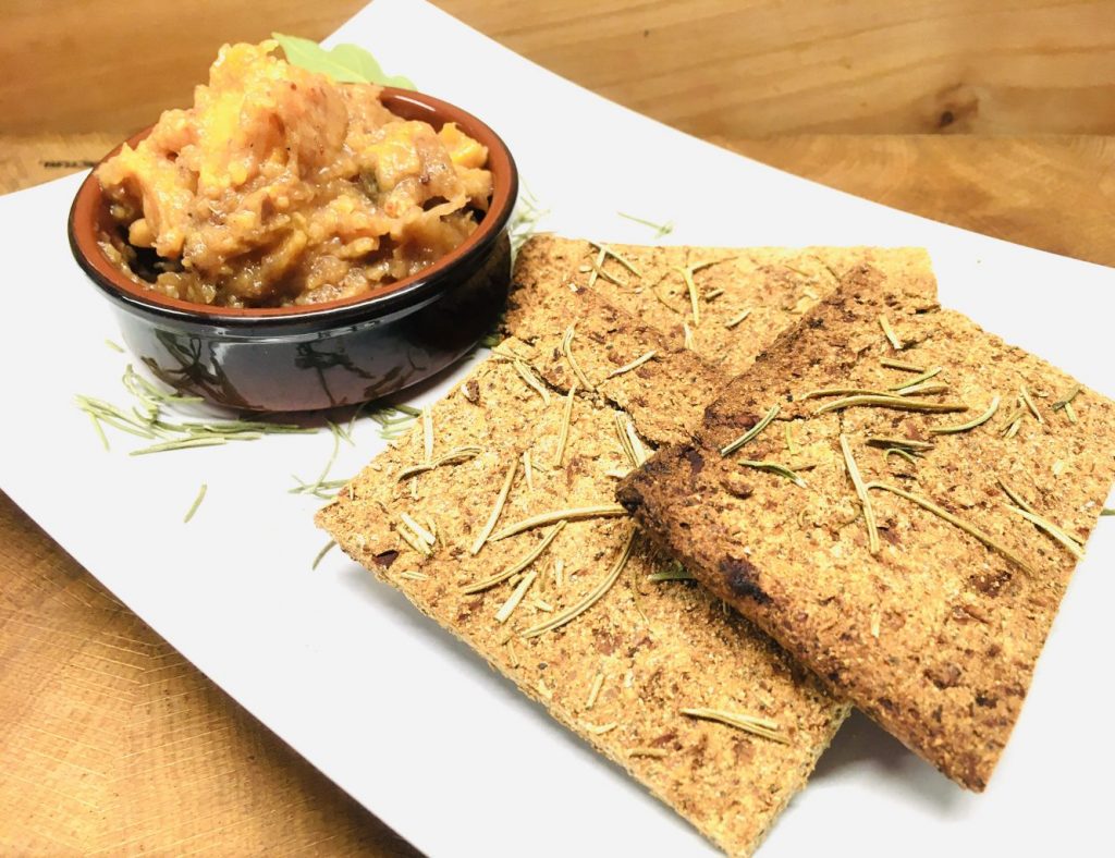 Kokos Blumenkohl Fladenbrot mit Rosmarin