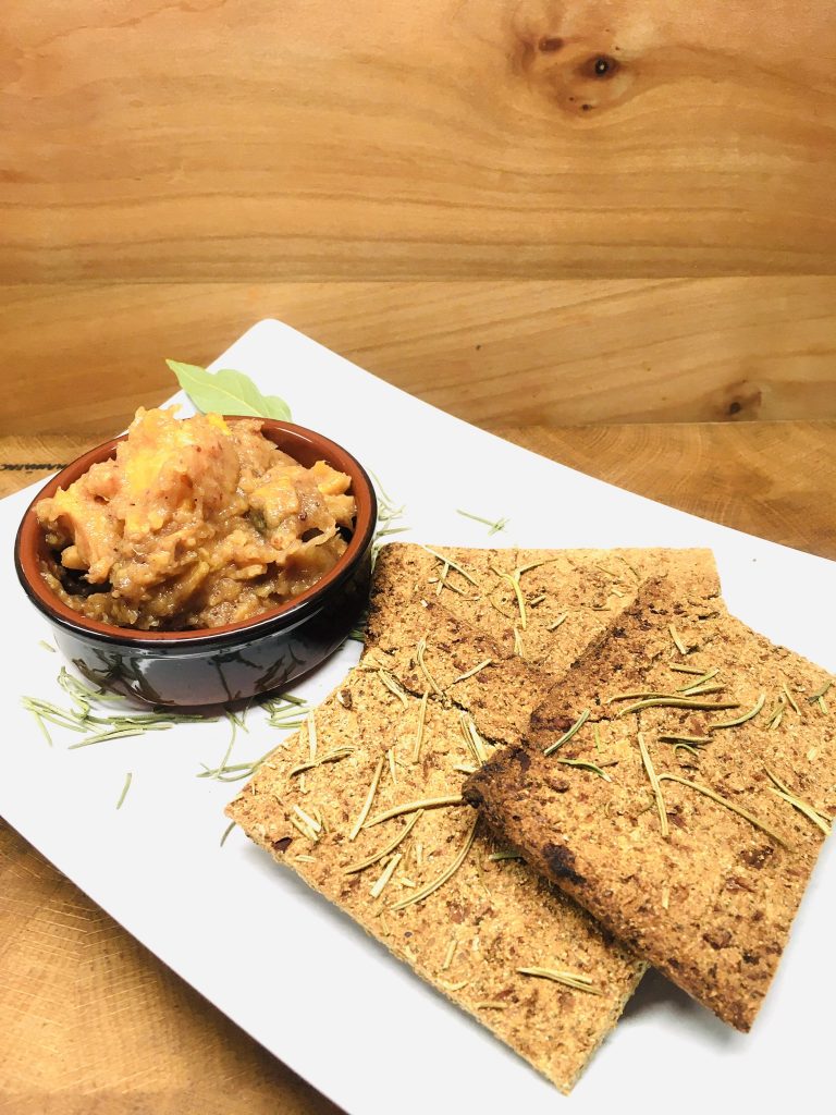 Kokos Blumenkohl Fladenbrot mit Rosmarin