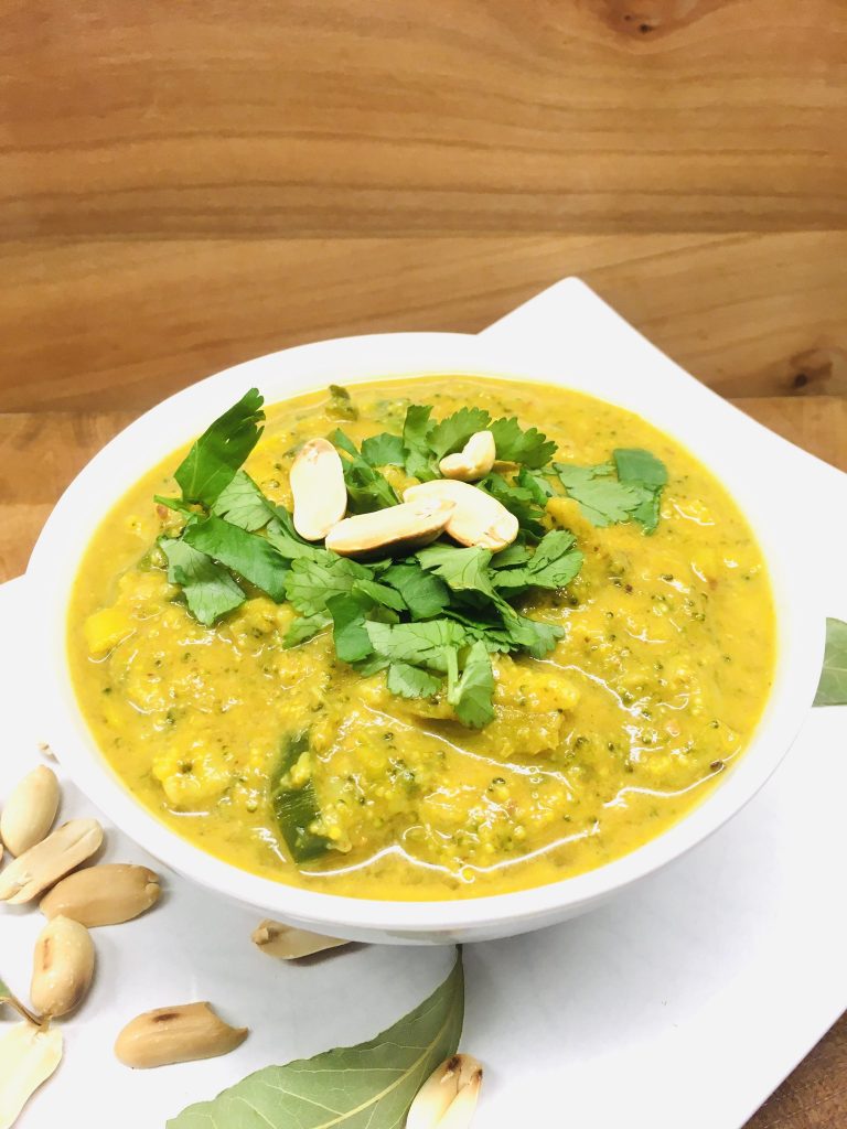 Brokkoli Bananen Erdnuss Suppe