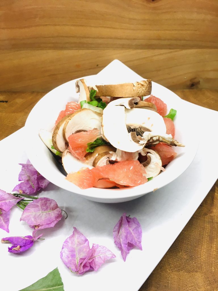Champignon-Grapefruit Salat
