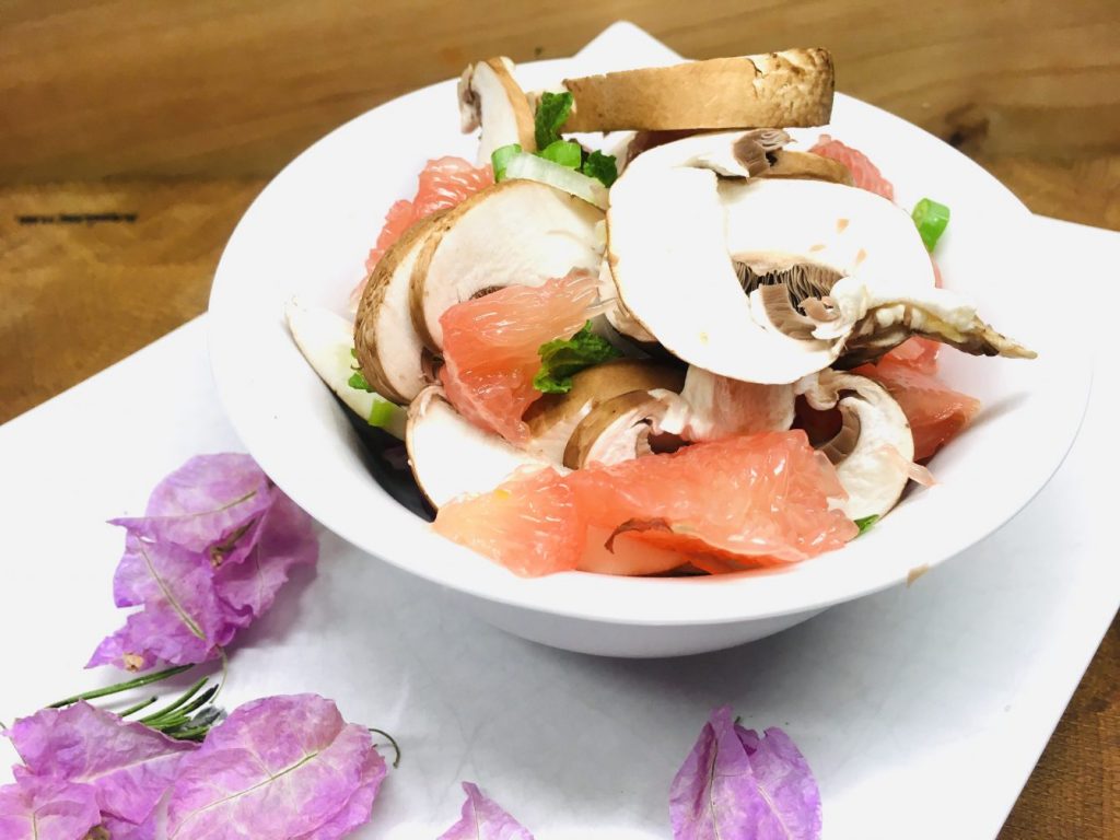Champignon-Grapefruit Salat