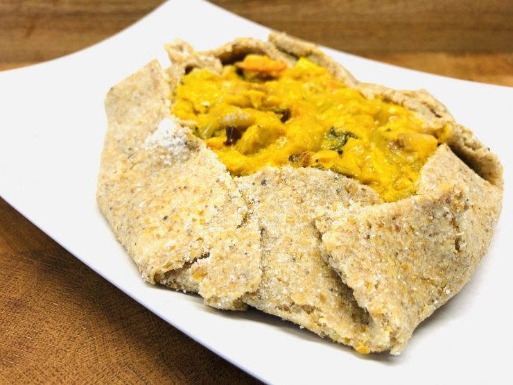 Kürbis Lauch Galette