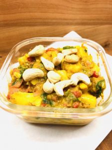 Kartoffelsalat mit Mango Chutney Vinaigrette