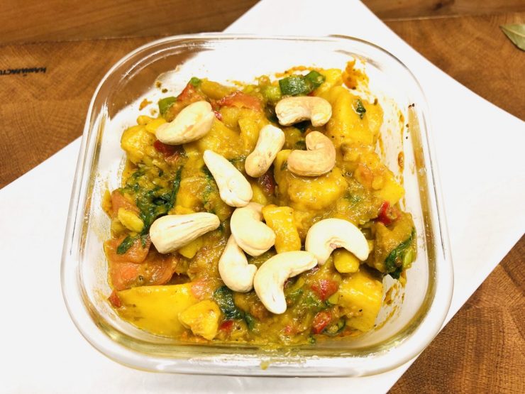 Kartoffelsalat mit Mango Chutney Vinaigrette