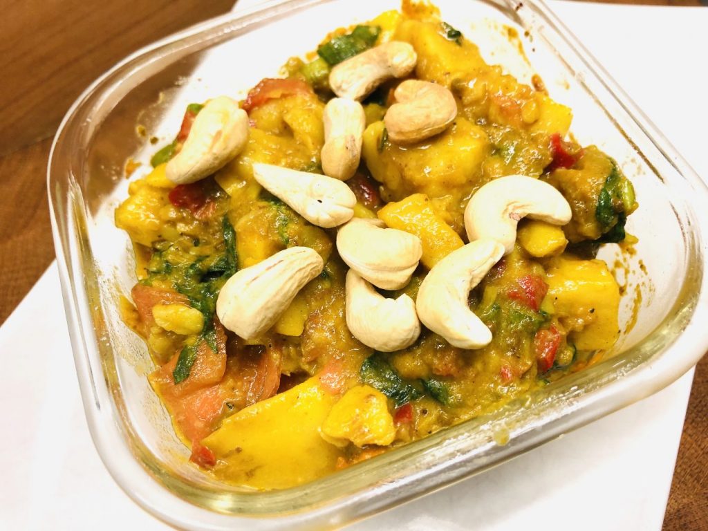 Kartoffelsalat mit Mango Chutney Vinaigrette
