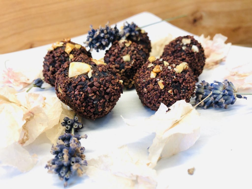 Schoko Haselnuss Energiebällchen - Fake Ferrero Rocher