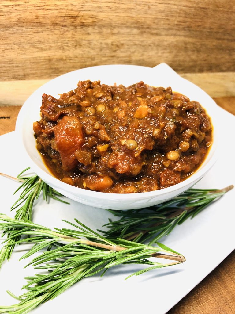 vegane Linsen Bolognese