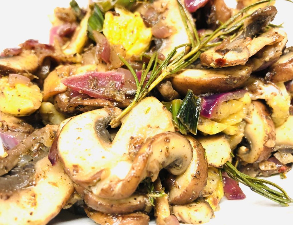 Geröstete Pilze mit Maronen und Za’atar