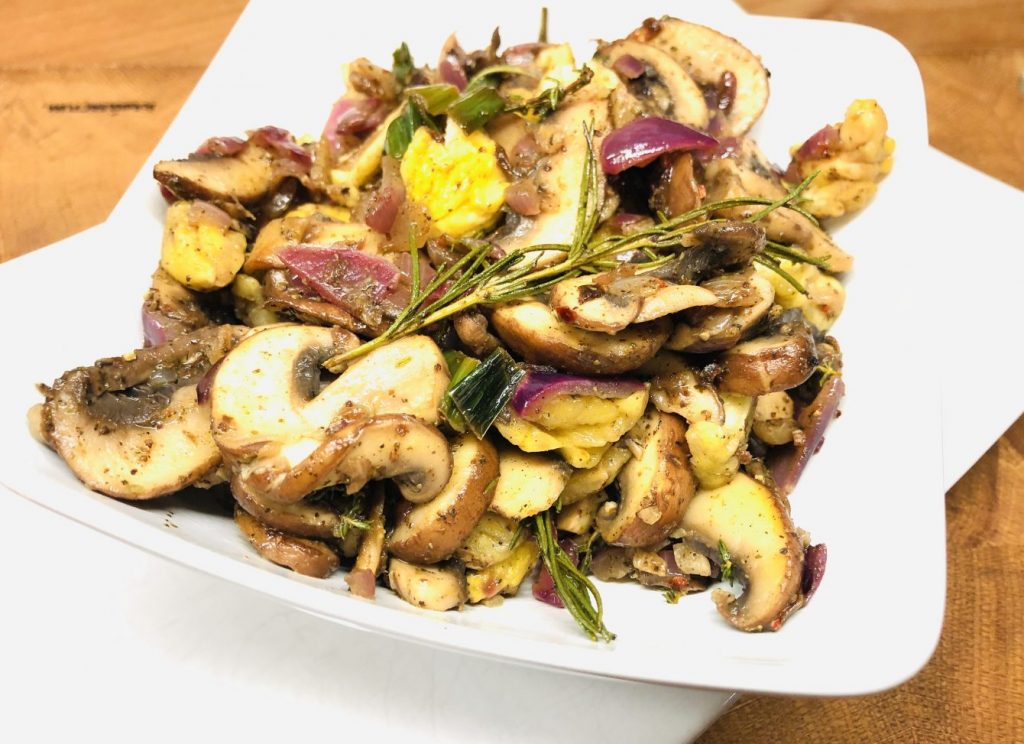 Gebratene Pilze mit Maronen und Za’atar