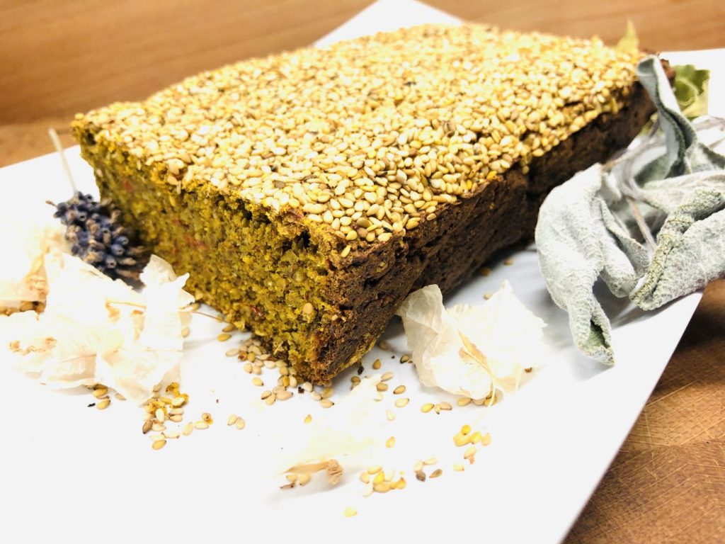 Kürbis Brot mit Gewürzen