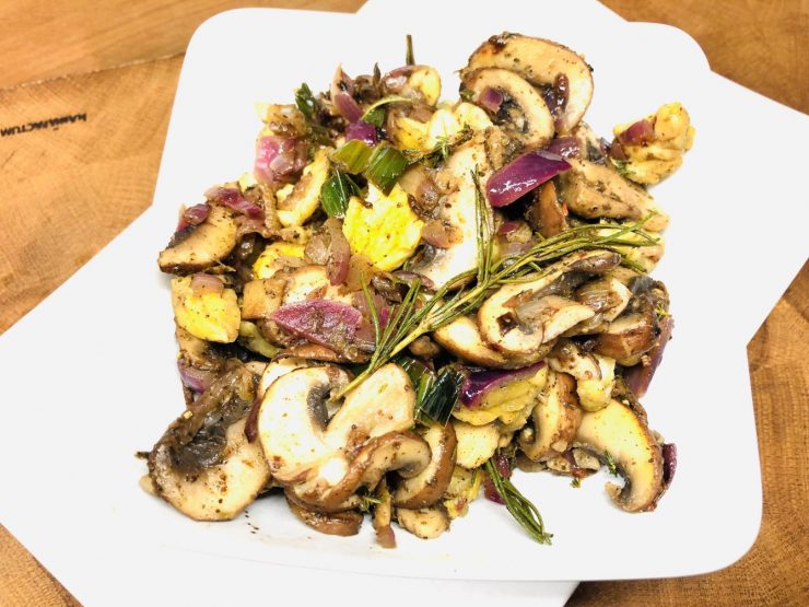 Gebratene Pilze mit Maronen und Za’atar
