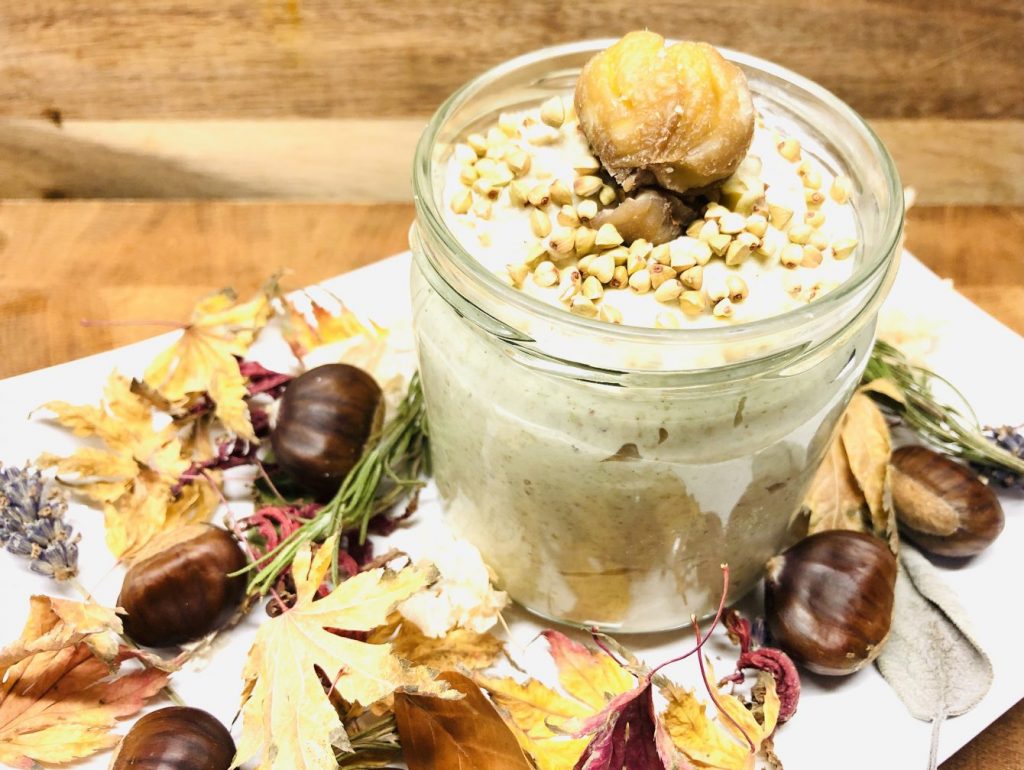 Buchweizen Maronen Hummus