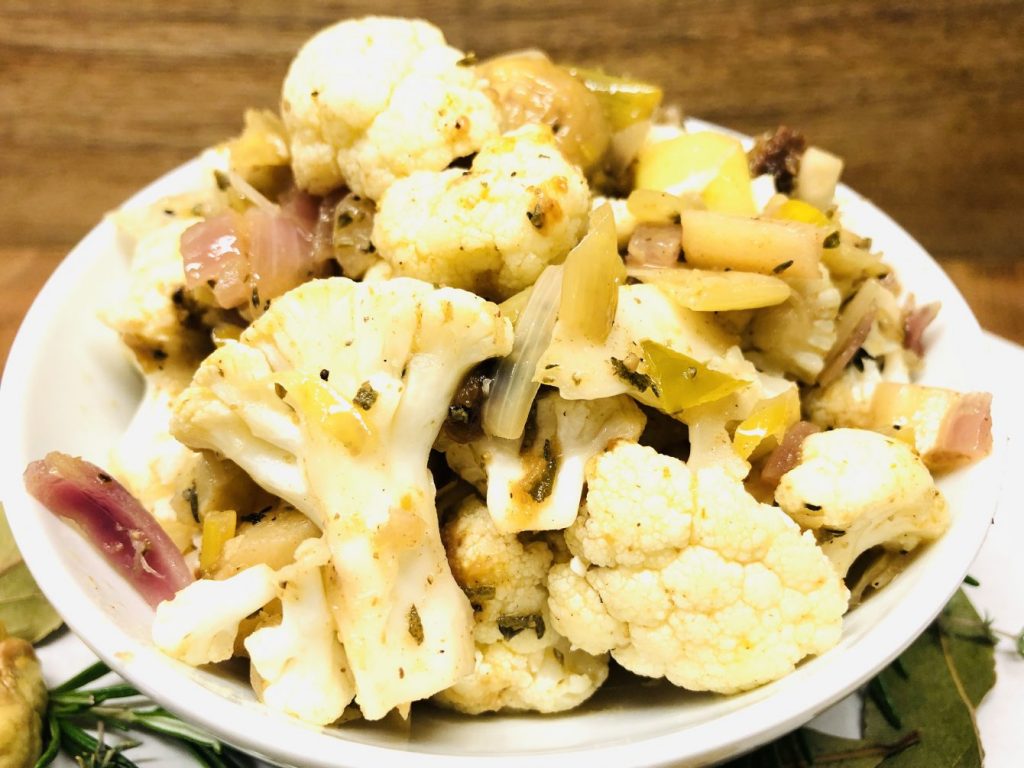 Gerösteter Blumenkohl mit Maronen