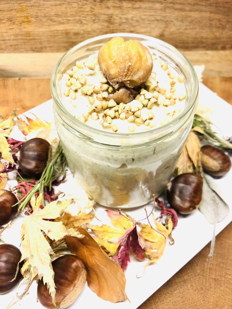 Buchweizen Maronen Hummus
