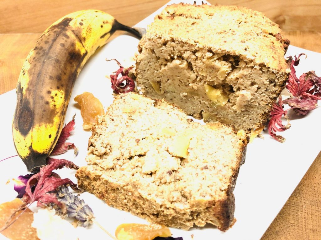 Bananen Brot mit kandiertem Ingwer