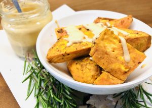 Süßkartoffeln mit Tahini Dip