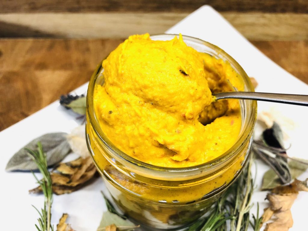 Kürbis Dip mit Tahini