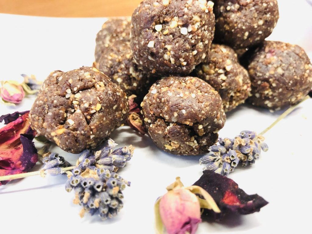 Lebkuchen Marzipan Energiebällchen