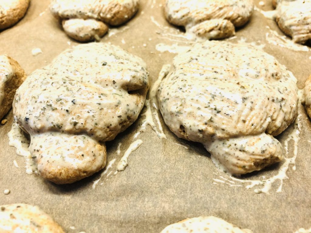 Knoblauch Knoten Brötchen