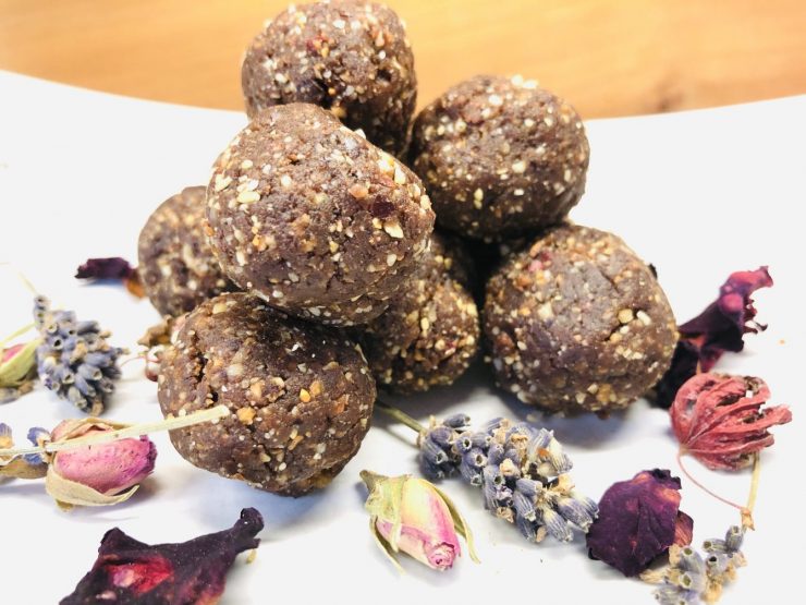 Lebkuchen Marzipan Energiebällchen