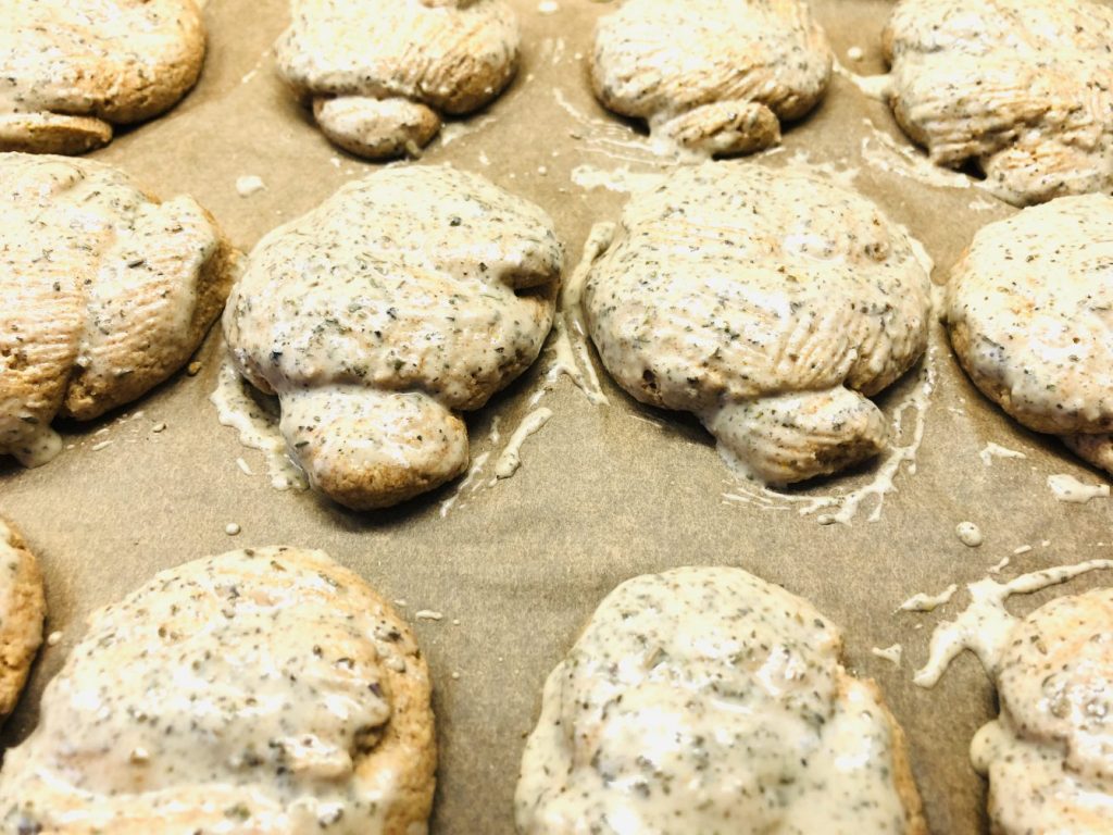 Knoblauch Knoten Brötchen