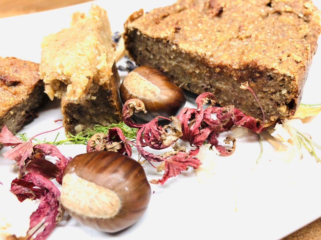 Apfel Maronen Brot mit Creme de Marron