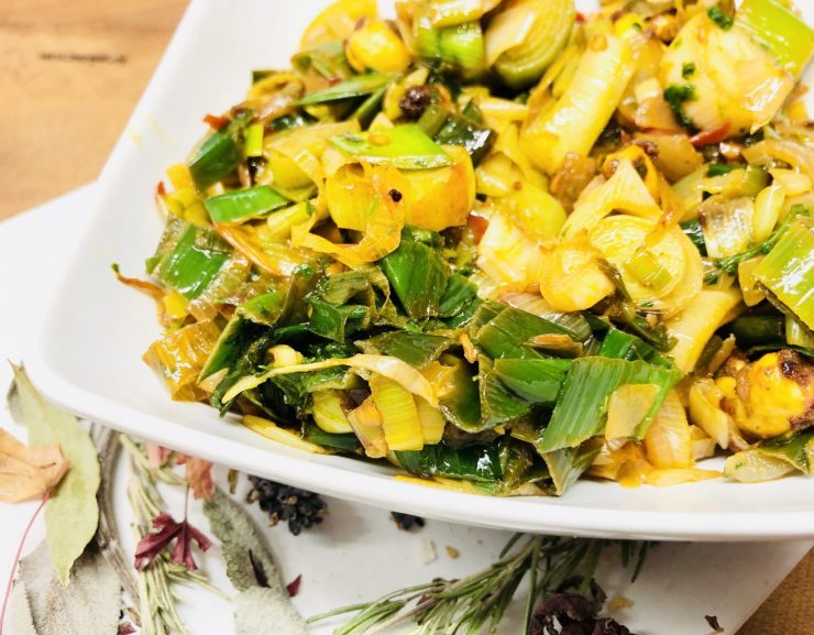 Chili Lauch Gemüse nach Sri Lanka Art