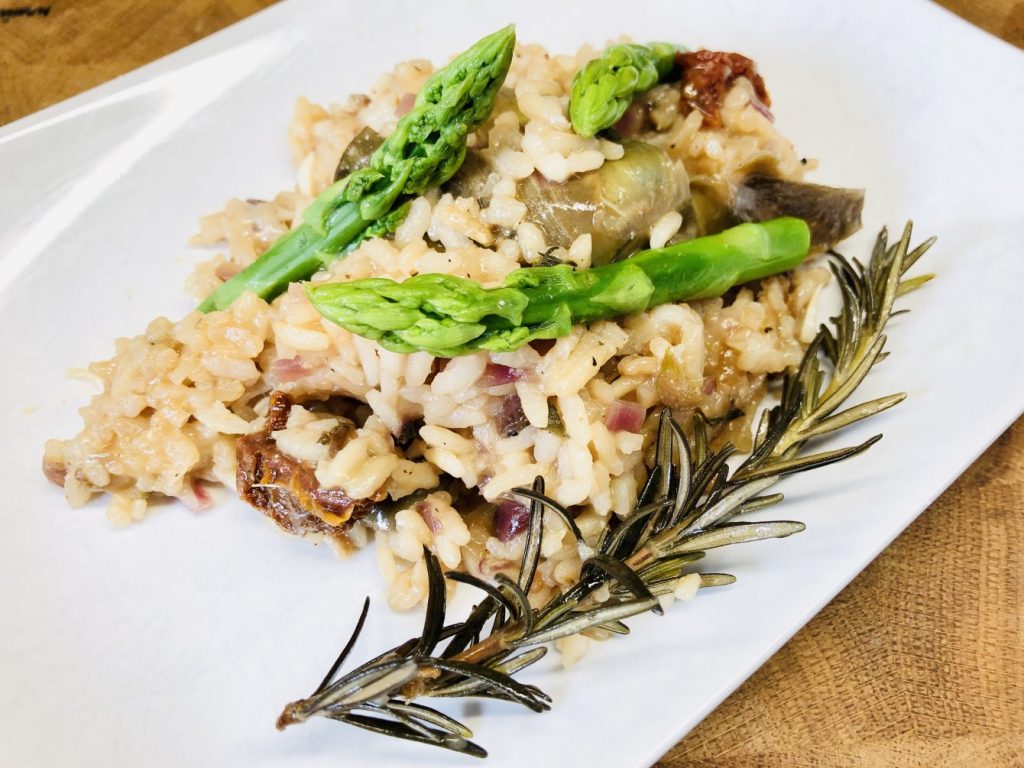 Artischoken Spargel Risotto