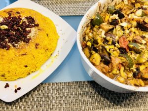 Persisches Ofengemüse mit Safran Reis