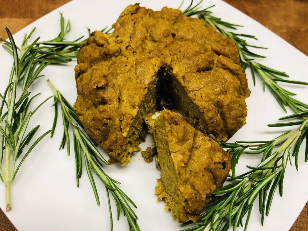 Gebackene “Käse”-Pastete aus Sonnenblumenkernen