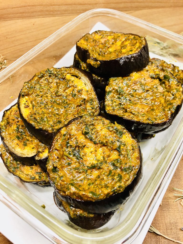 Auberginen mit Chermoula