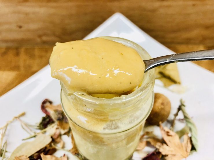 Orangen Aioli mit Mandelmus