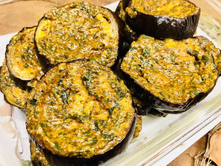 Auberginen mit Chermoula