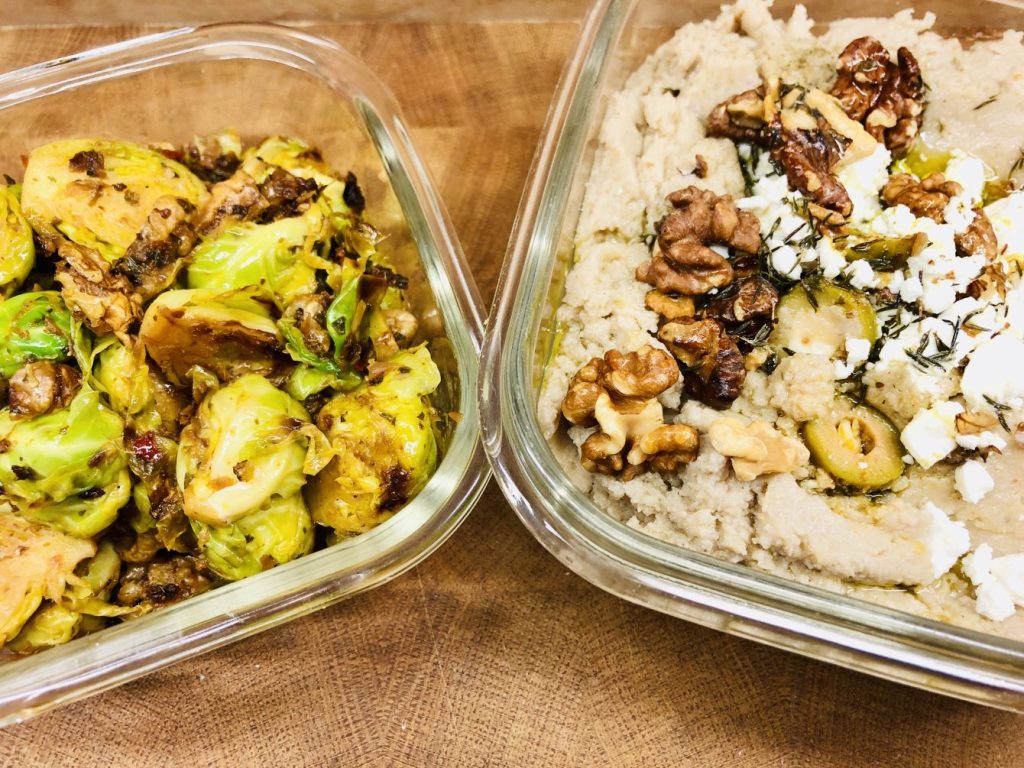 Gerösteter Rosenkohl mit Walnuss Skordalia