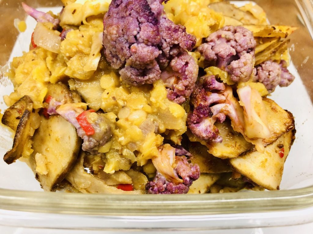 Harissa-Gemüse mit Linsen