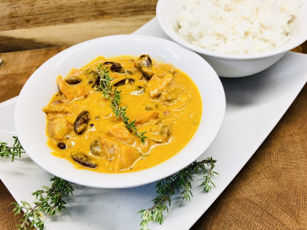 Jamaikanisches Jambalaya Kidneybohnen Curry 