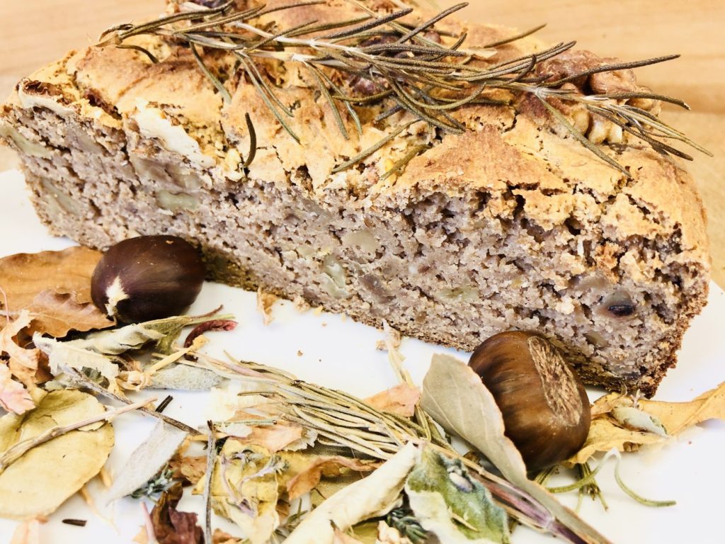 Kastanienbrot mit Walnüssen und Maronen