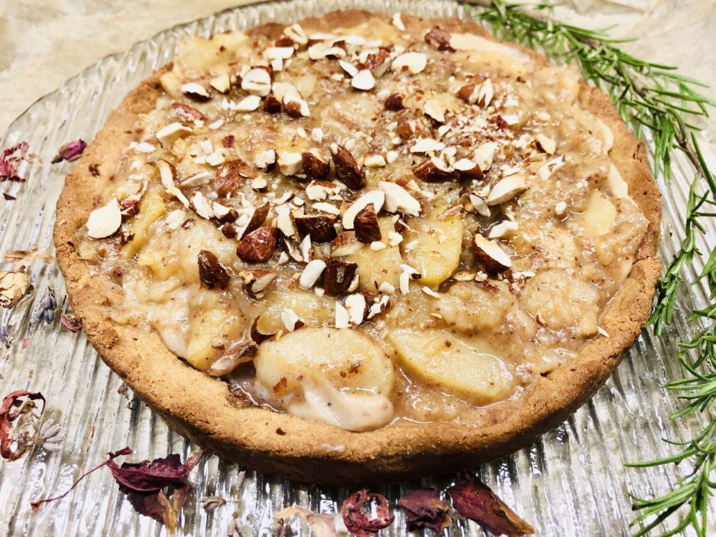 Glutenfreie Galette mit Apfel Marzipan