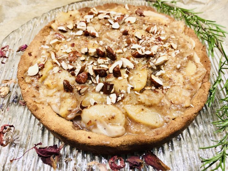 Glutenfreie Galette mit Apfel Marzipan