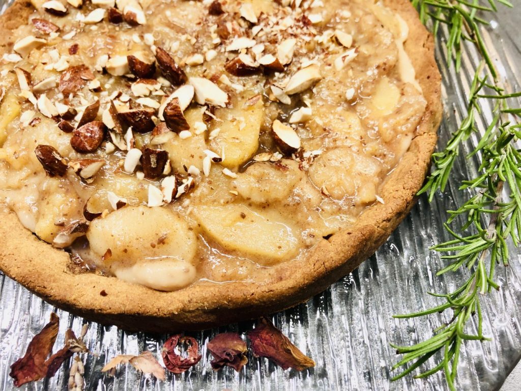 Glutenfreie Apfel Marzipan Galette