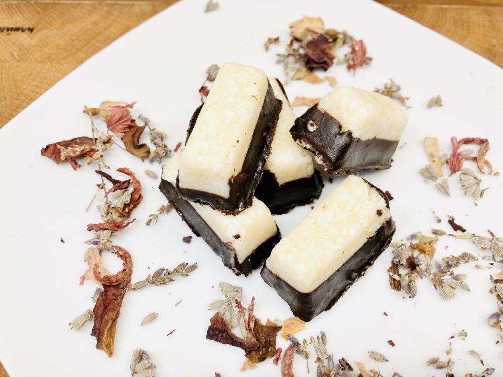 Mini-Schoko-Riegel aus Kokos