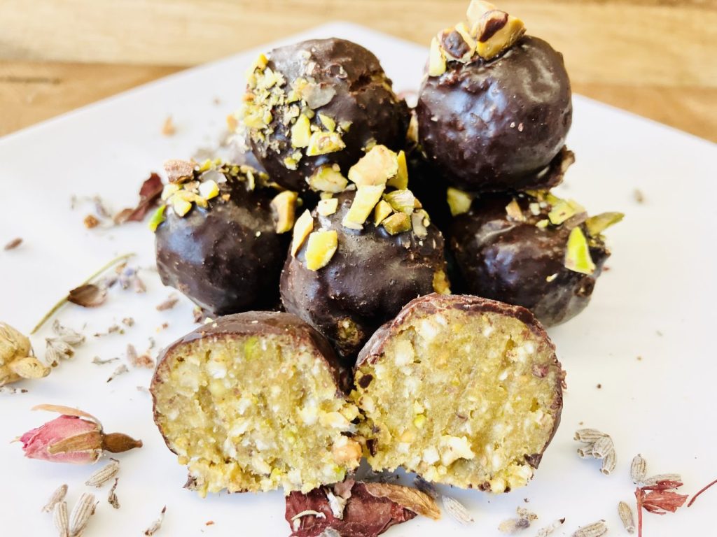 Kokosnuss Pistazien Trüffel