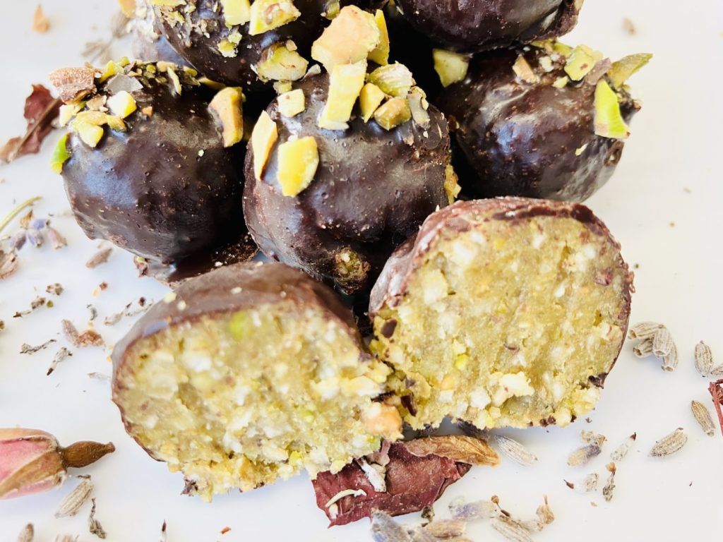 Pistazien Kokosnuss Trüffel 