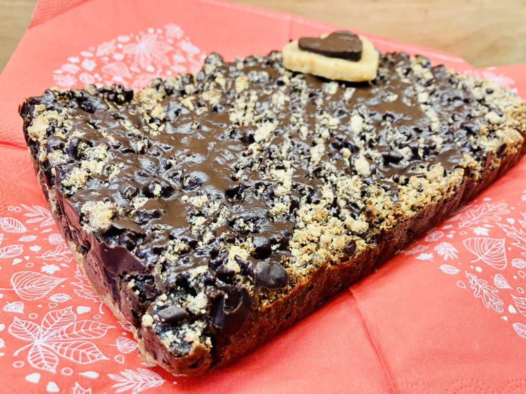 Mohnkuchen mit Vanille Sauce