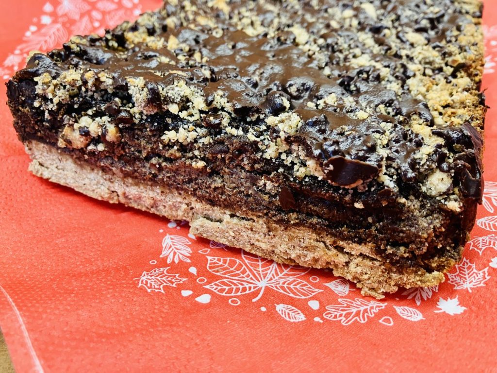 Mohnkuchen mit Vanille Sauce