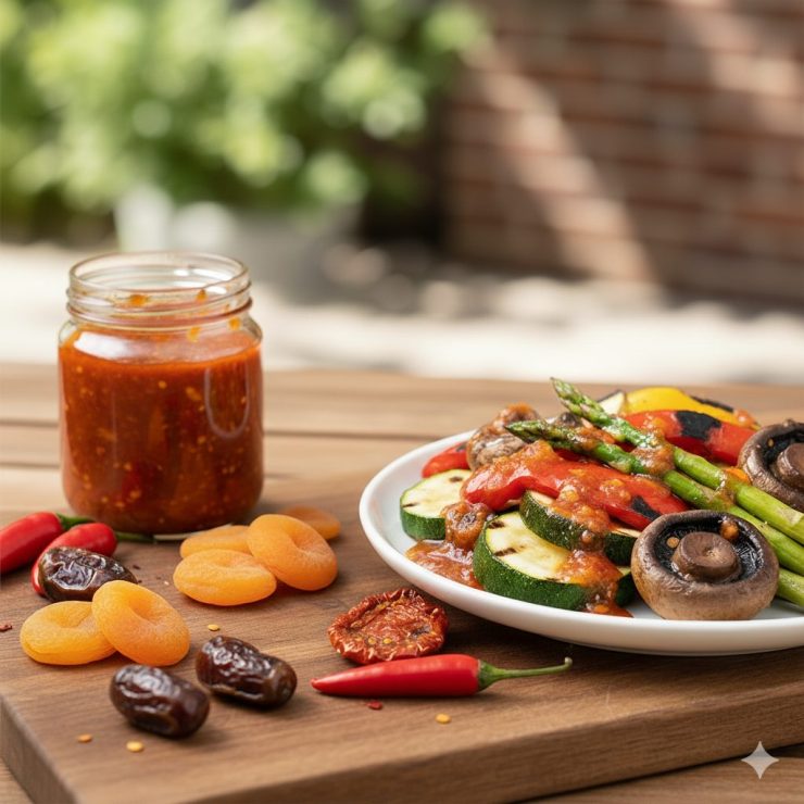 Sweet Hot Chili Sauce mit Aprikosen und Tomaten